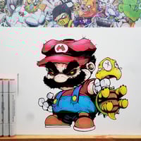 SUPER MARIO ORIGINAL ART SIGNED
