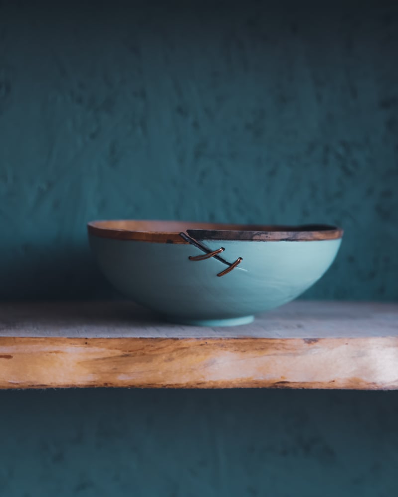 Image of Small Frynkek Bowl with Copper Mend