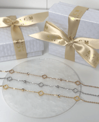 Image 2 of Dainty Clover Bracelet 