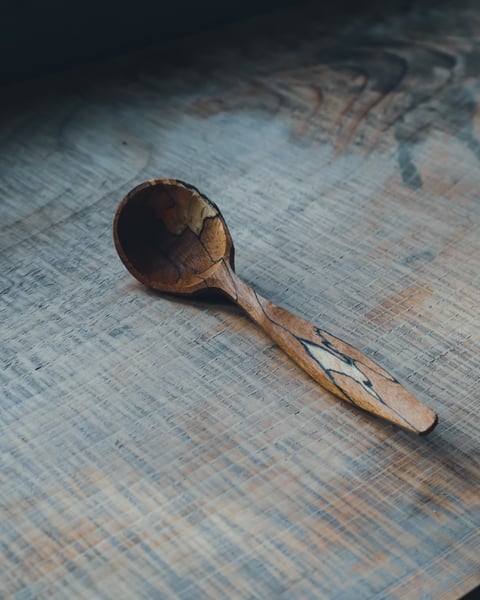 Image of Spalted Beech Coffee Scoop