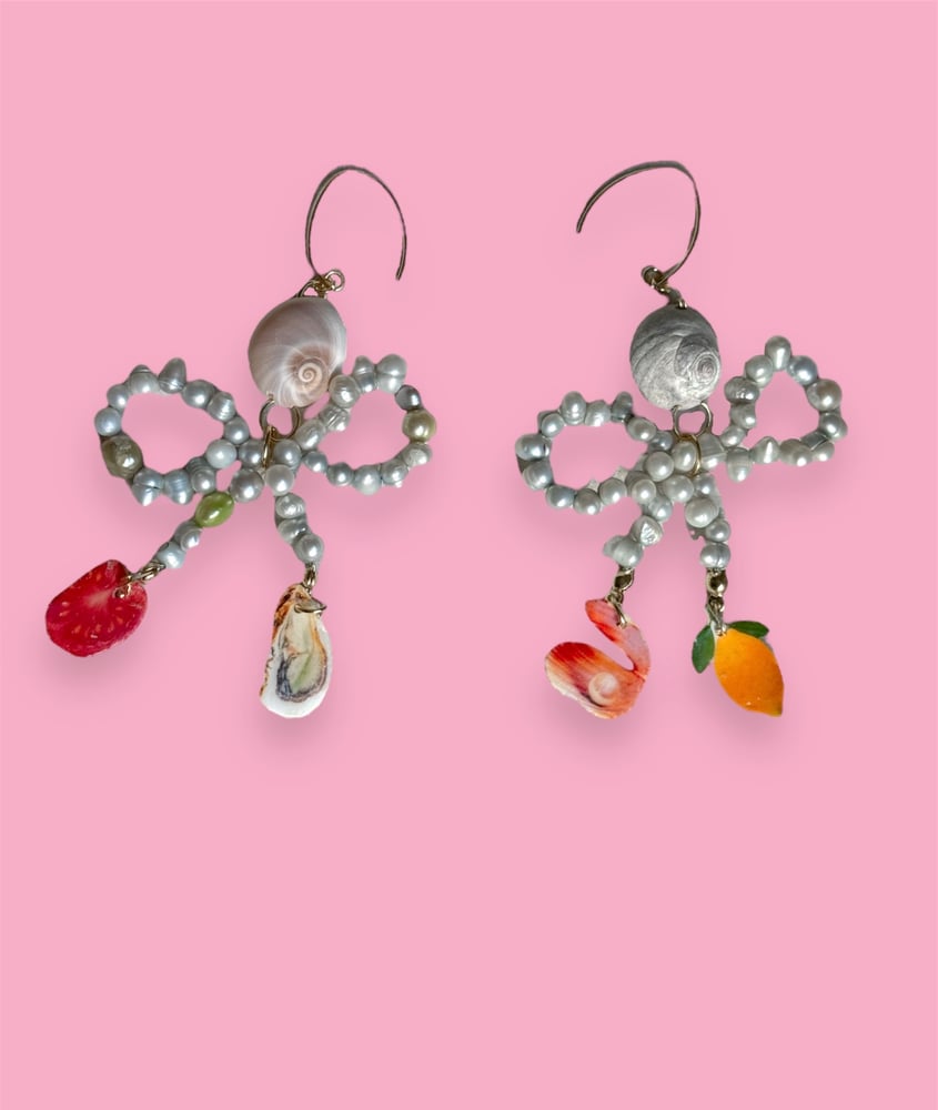 Image of lemon sorbet swirl earrings
