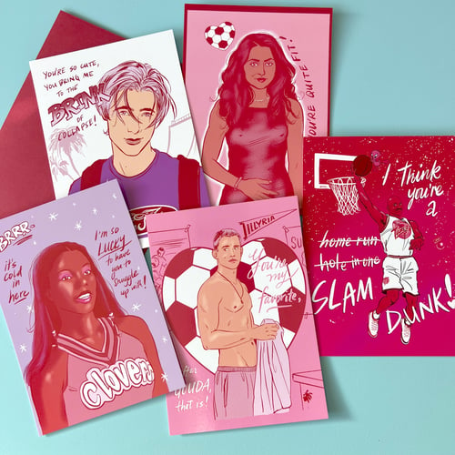 Image of Love is a Game Valentine Postcard Pack