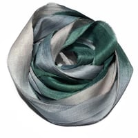 Image 4 of 10YD. CONGO  HAND DYED RECYCLED SARI SILK RIBBON BUNDLES by COLOR KISSED SILK