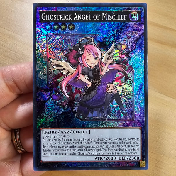 Image of Ghostrick Angel of Mischief Etched Full Art Card 