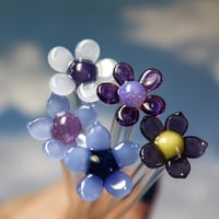 Image 1 of Flower Glass Stir Sticks