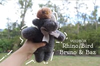 Image 1 of Rhino/Bird Companion - Meet Bruno and Baz! - Valentines 2024