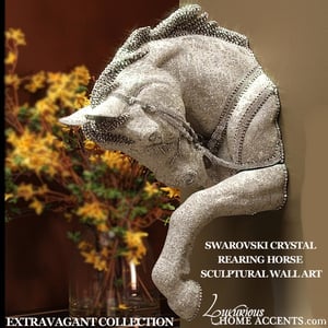 Image of Rearing Horse Wall Sculpture Art