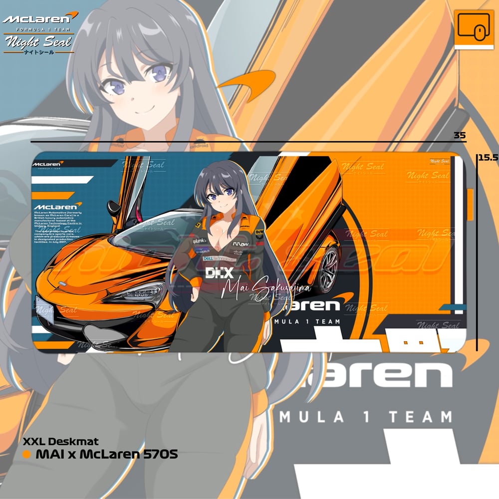 Image of McLaren 570S / XXL Desk mats