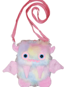 Image of Cotton Candy Pastel Rainbow Floof Monster Friend BACKPACK/Messenger Bag