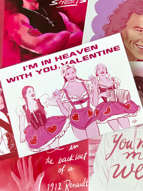 Image of A little Dirty, a little Flirty Valentine Postcard Pack