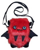 Image of Spooky the Red Floof Monster Friend BACKPACK/Messenger Bag