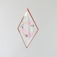 Image 2 of Pressed Flower Suncatcher Hydrangea Wreath