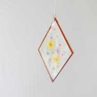 Image 1 of Pressed Flower Suncatcher - Buttercup and Blossoms