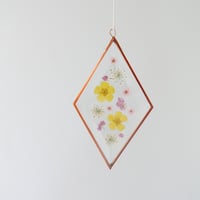 Image 2 of Pressed Flower Suncatcher - Buttercup and Blossoms