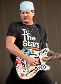 Image 3 of Tom DeLonge guitar stickers Fender R&D Starcasters Blink-182 vinyl decal