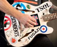 Image 4 of Tom DeLonge guitar stickers Fender R&D Starcasters Blink-182 vinyl decal