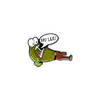 My Leg !!! lapel pin