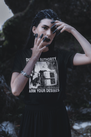 Image of Disarm Authority Arm Your Desires T-Shirt