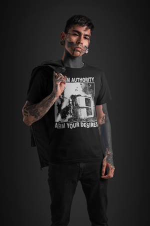 Image of Disarm Authority Arm Your Desires T-Shirt