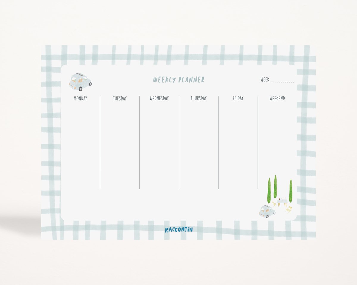 Image of WEEKLY PLANNER - PICNIC
