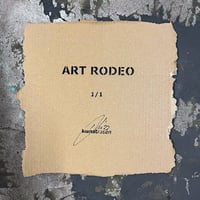 Image 4 of "Art Rodeo" Unique 1/1 on Cardboard