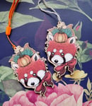 Image 1 of Red panda keychain/hanging decoration