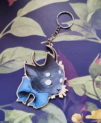Image 3 of Black cat keychain / phone charm