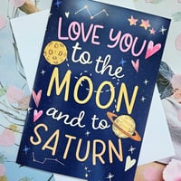 Image 2 of Moon & Saturn Cards