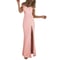 Image of Womens' Dress Off Shoulder Low-cut Backless Split Hem