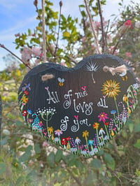 Image 5 of Hand painted slate heart ~ various ~ personalise