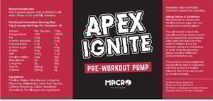 Apex Ignite Pre workout Pump