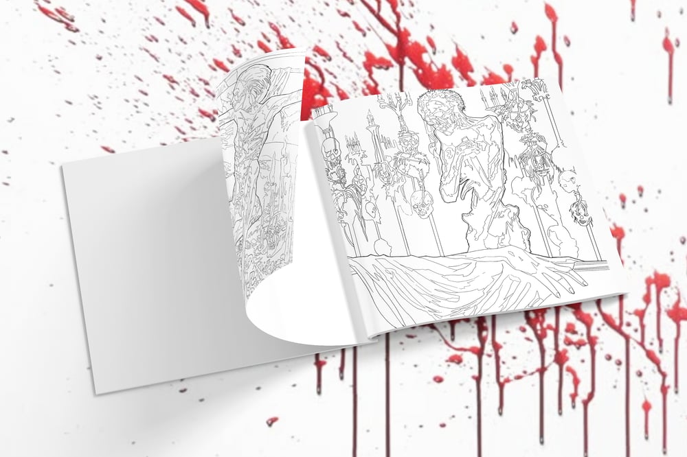 Image of The Official Cannibal Corpse Colouring Book