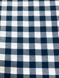 Image 3 of Loneta/Vichy - Doble Cara - Cuadro Grande - AZUL MARINO - 8€/m