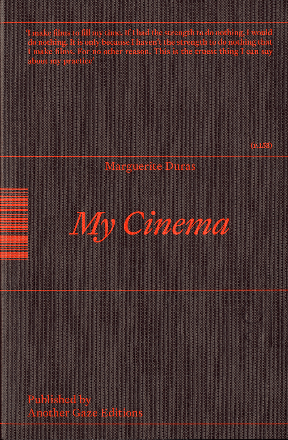 Image of My Cinema by Marguerite Duras