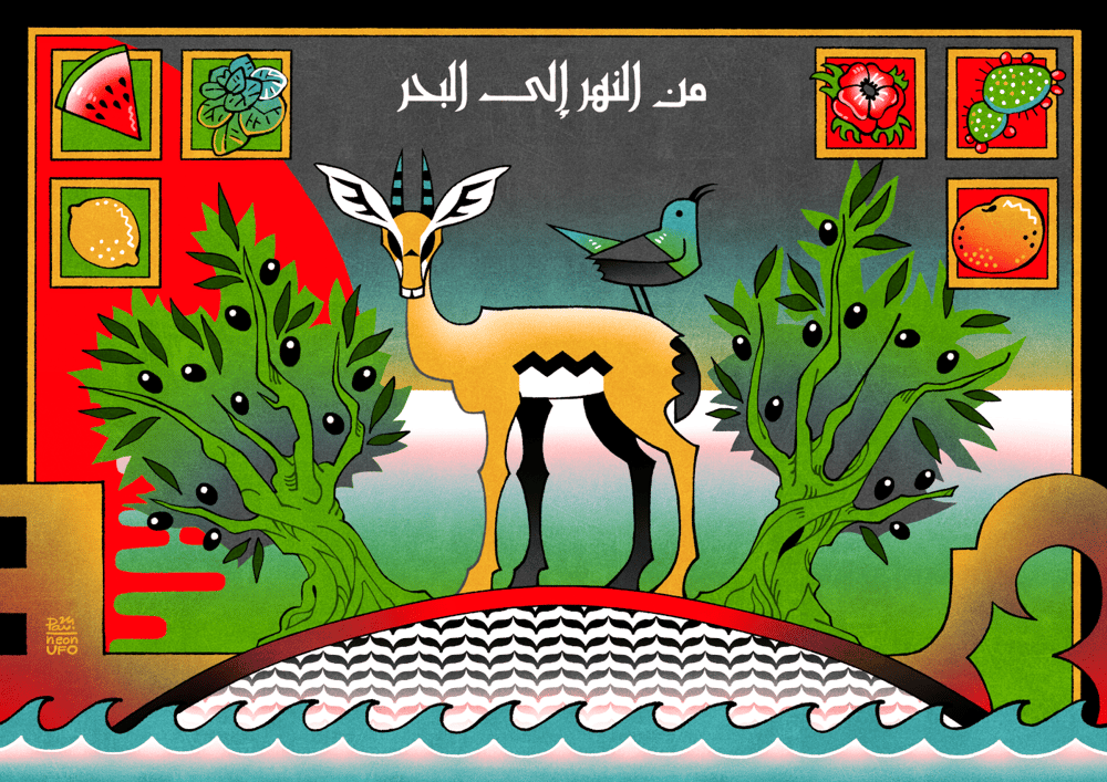 Image of 🇵🇸 Palestine charity postcard 🇵🇸 (PREORDER)