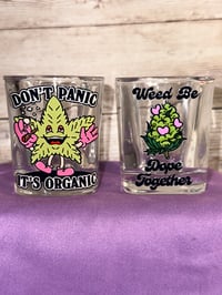 Image 1 of GREEN VIBES SHOT GLASS