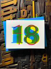 Image 5 of 18th birthday | letterpress card