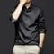 Image of Wrinkle Resistant Formal Mens' Luxurious Long Sleeve Shirt