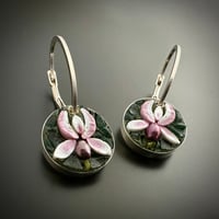 Image 1 of Sweet Orchid Hoops