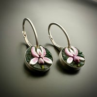 Image 2 of Sweet Orchid Hoops