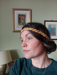 Image 3 of Plaited Straw head band