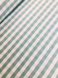 Image 1 of Loneta/Vichy - Doble Cara - Cuadro Grande - AGUAMARINA - 8€/m