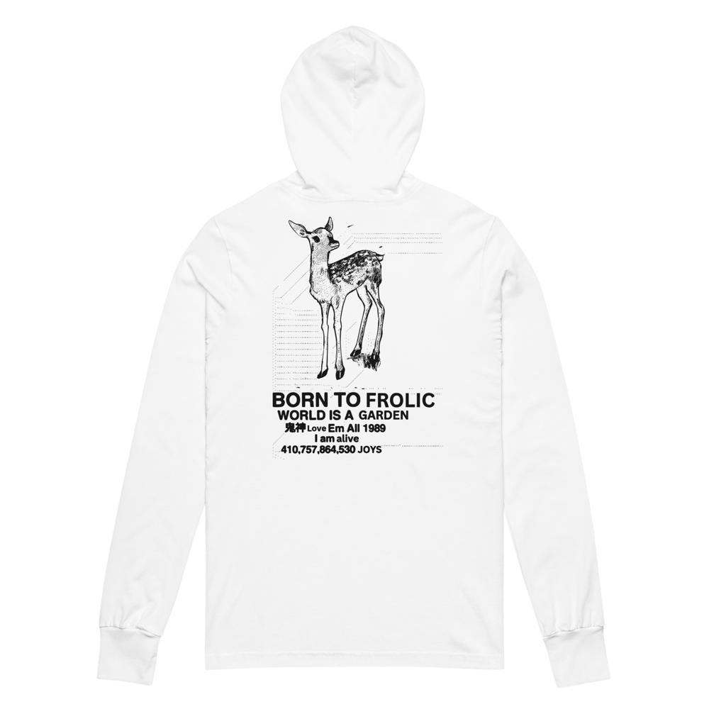 Image of Born to Frolic - World is a Garden 100% Cotton Hoodie
