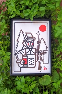 Image 1 of LAMINA ART POW SUPERFE | CUADRO METRALLETA | LAMINA EXCLUSIVA DECORACION SUPERFE.ES