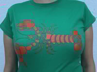 Image 2 of CAMISETA VERDE CANGREJO SUPERFE | CAMISETA CHICA | CAMISETAS EXCLUSIVAS ORIGINALES SUPERFE.ES