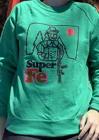 Image 2 of SUDADERA TEDESCO VERDE CHICA | SUDADERA SUPERFE | SUDADERAS ORIGINALES SUPERFE.ES