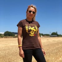 Image 1 of CAMISETA CHOCOLATE GANSO SUPERFE | CAMISETA CHICA | CAMISETAS EXCLUSIVAS ORIGINALES SUPERFE.ES