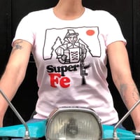 Image 2 of CAMISETA GRIS ROSA METRALLETA SUPERFE | CAMISETA CHICA | CAMISETAS EXCLUSIVAS ORIGINALES SUPERFE.ES