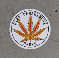 P.B.C. Fire Dept.  Decal