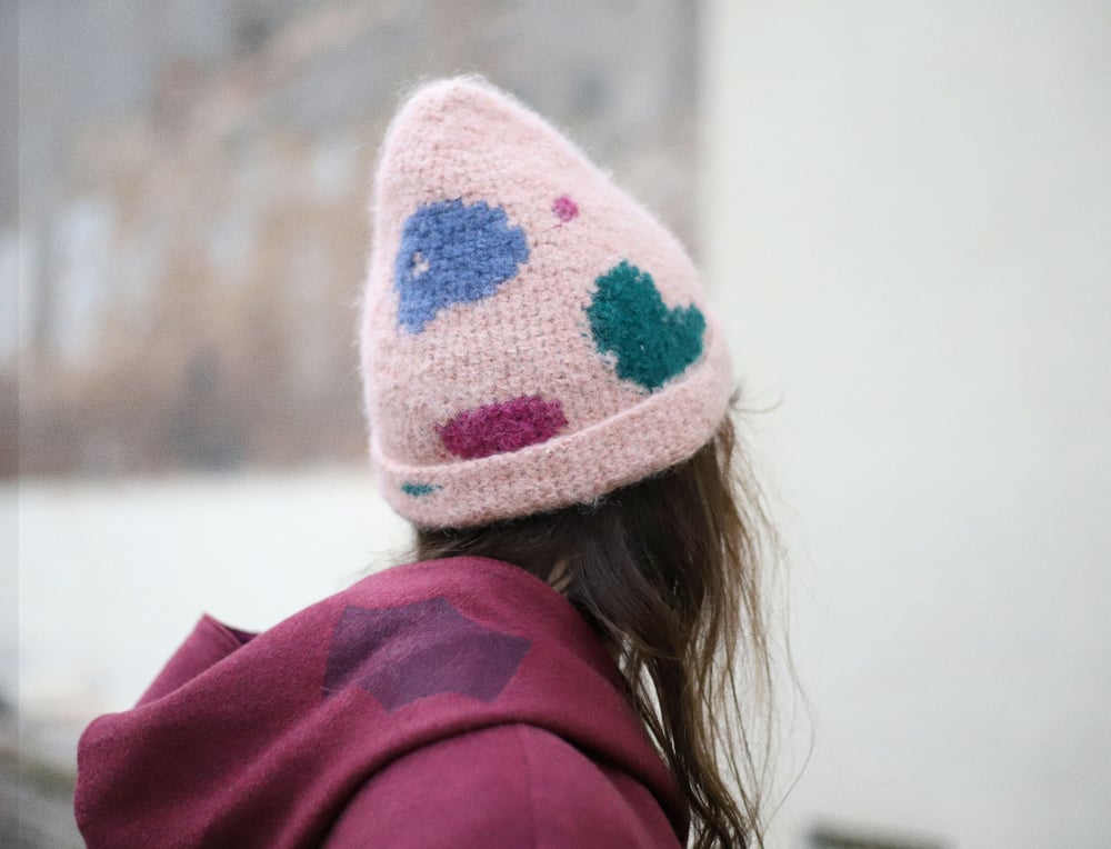 Image of COLOR SHAPES MOHAIR CAP 